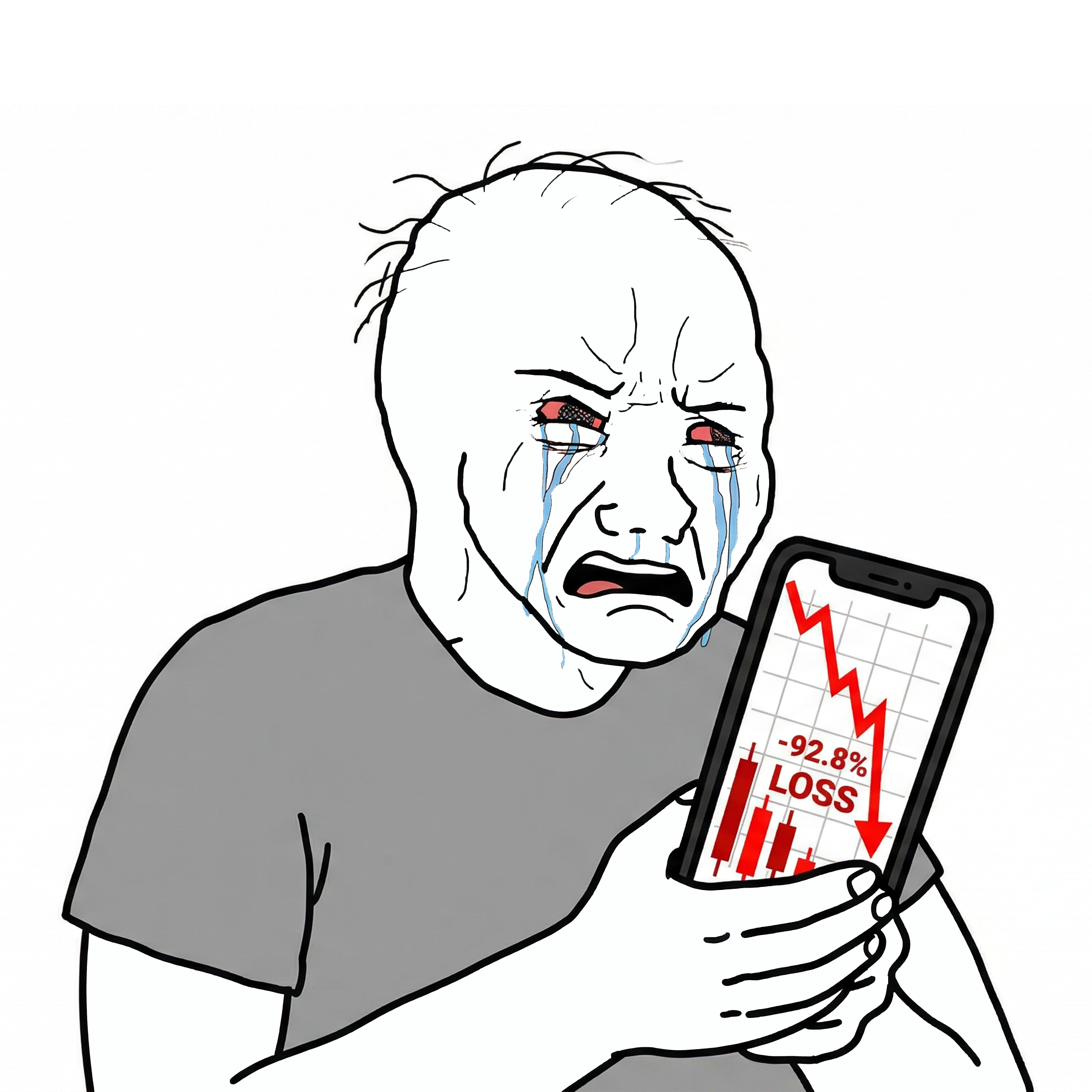 Sad Wojak before therapy