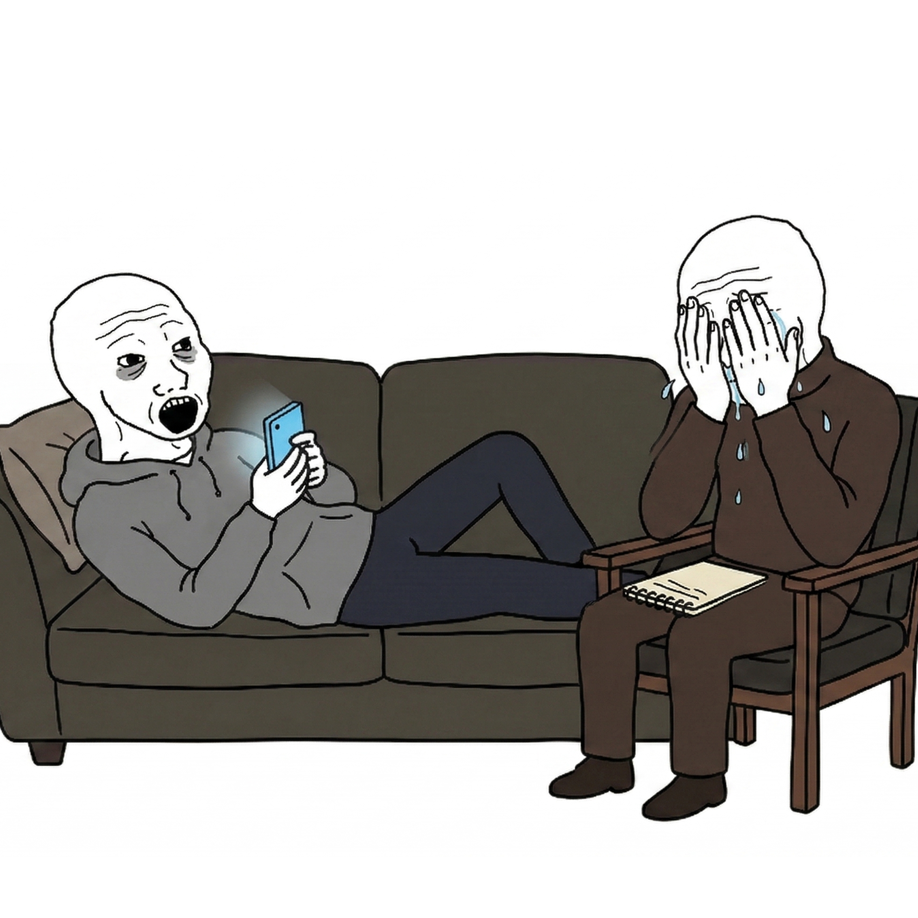 Chad Wojak after therapy